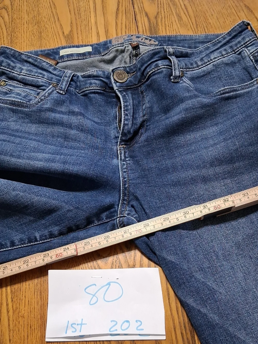 KUT FROM THE KLOTH Jeans Womens 10 BLUE CARLO ANKLE SKINNY DENIM Preowned
